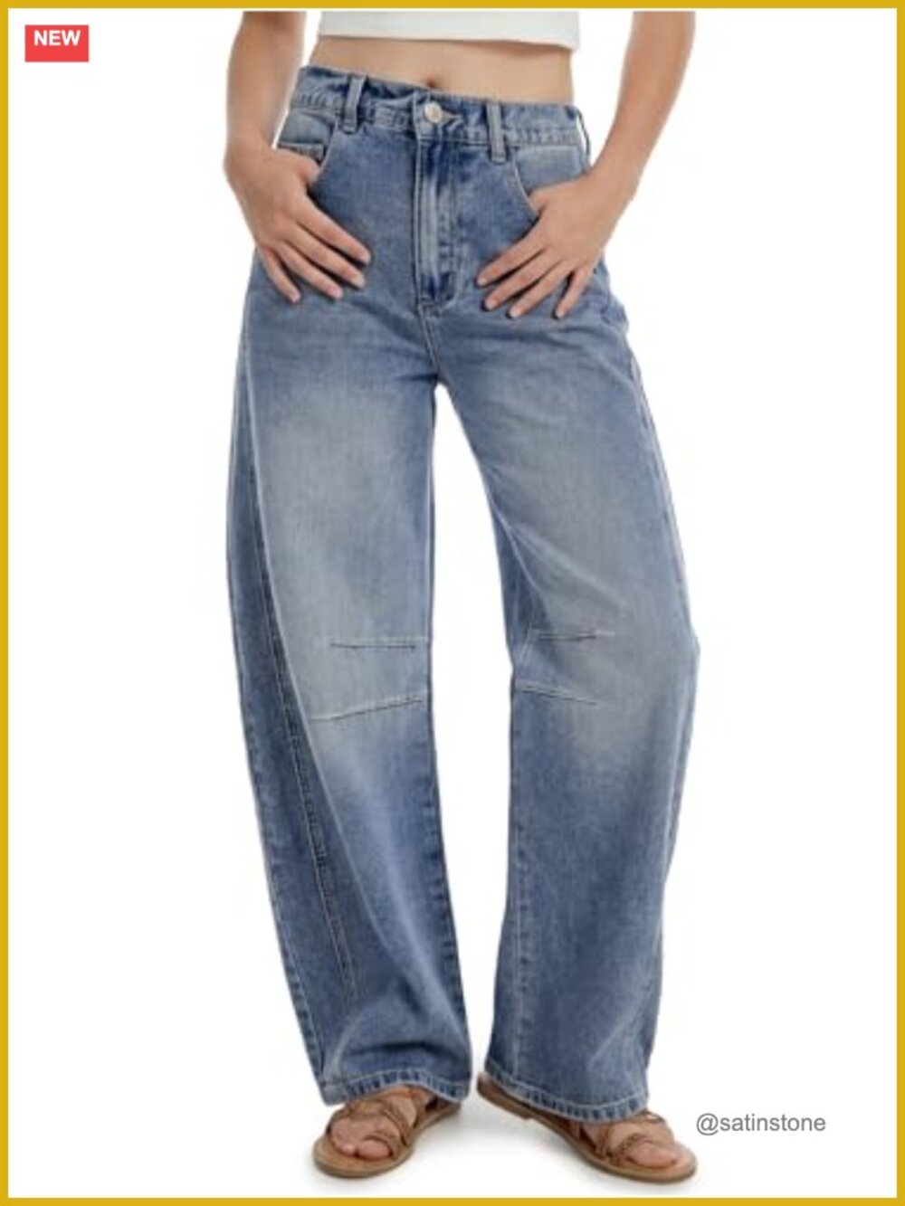 Tall Barrel Jeans Vintage Wide Leg Mid Rise Baggy Y2k Relaxed Fit Denim Trouser